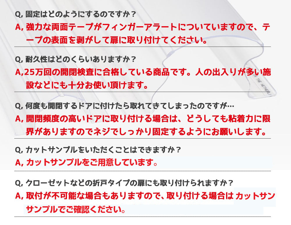 Finger Alert (フィンガーアラート）内・外側カバーセット（クリア）