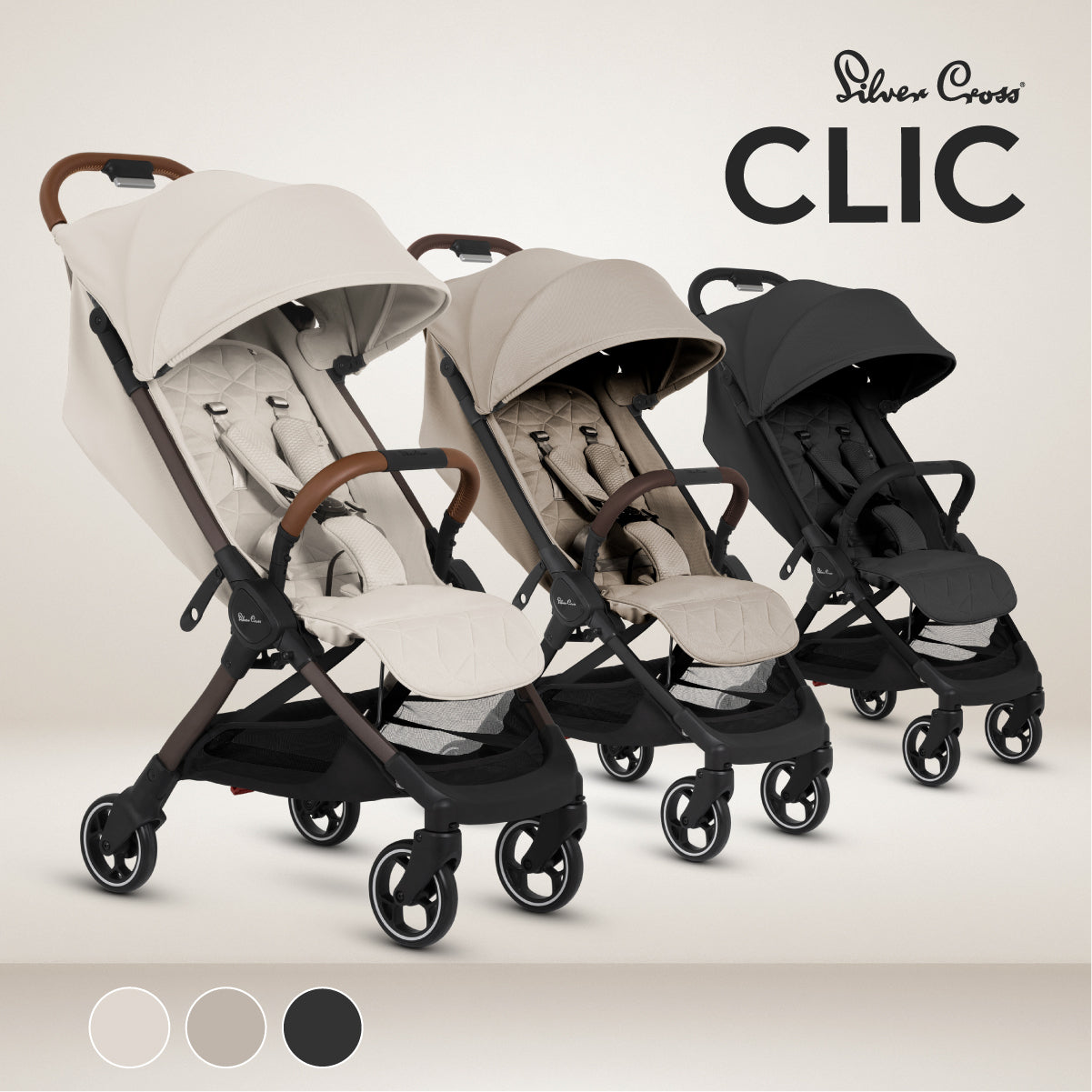 Silver Cross CLIC（シルバークロス クリック）ベビーカー【3年保証】 AB型（送料無料※一部地域除く）