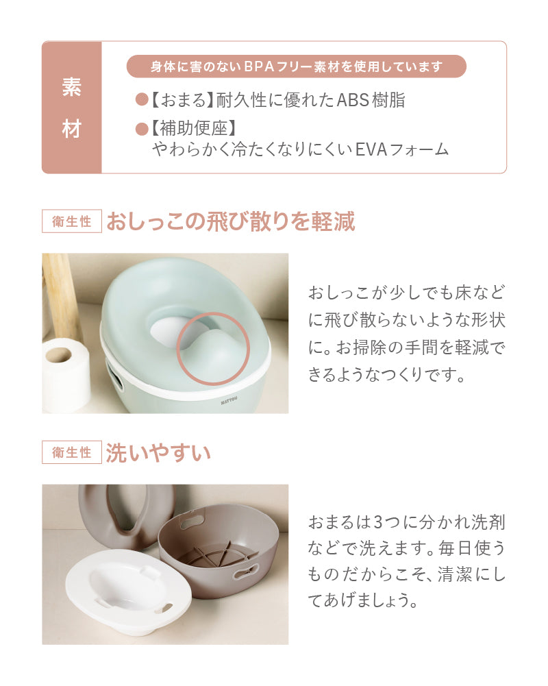 NATTOU Potty（ナチュー ポッティ）3WAY おまる（送料無料※一部地域除く）